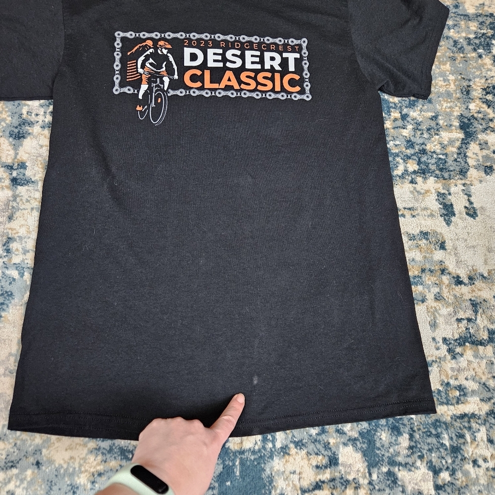 Ridgecrest Desert Classic 2023 MTB T Shirt Men’s M Black Graphic Mountain Biking - Picture 5 of 9